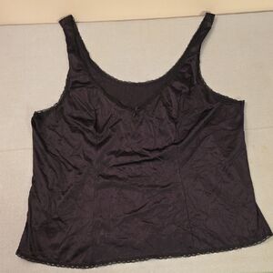 Vassarette Camisole Black Size XL